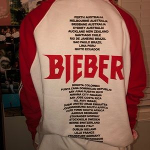 oversized just bieber tour hoodie